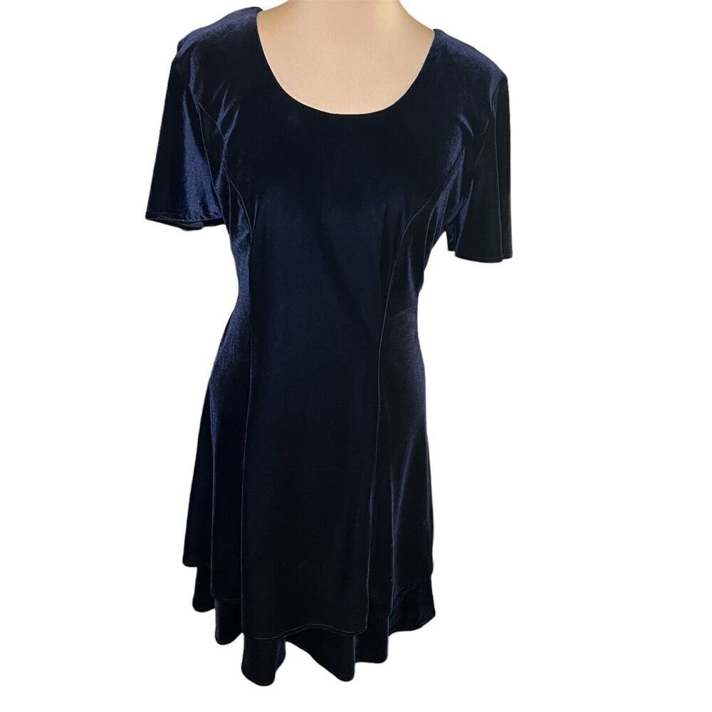 Molly Malloy Evening SZ 10 Vintage Velvet Layered Dress Whimsigoth Fairy Goth